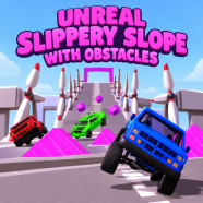 Play Unreal Slippery Slope With Obstacles now!